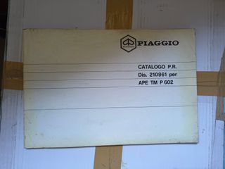 CATALOGO RICAMBI PIAGGIO APE TM P 602