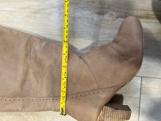 Botas caña ancha beige