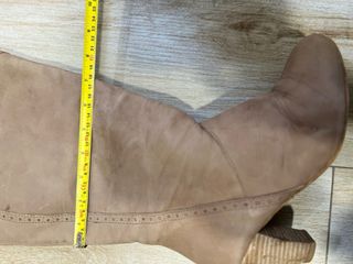 Botas caña ancha beige