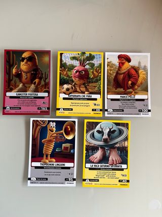 5 Carte Brainrot Universo Psichedelico