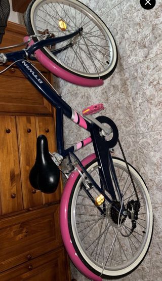 Bici B'TWIN niña/mujer rosa y azul