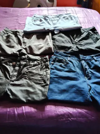 Lote de pantalones varios colores ,de mujer ,