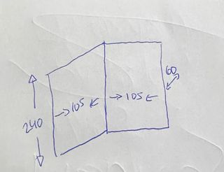 Armario modular en L madera beige y gris