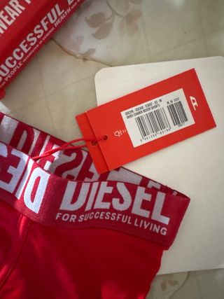 Bóxer Diesel Rojo Hombre Talla XS