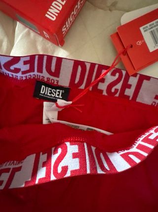 Bóxer Diesel Rojo Hombre Talla XS