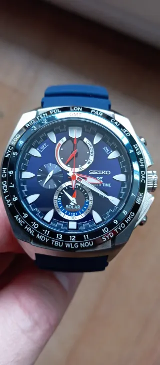 Reloj Seiko Caballero Cronógrafo Solar