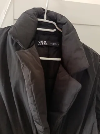 Chaleco Zara negro cinturón talla única