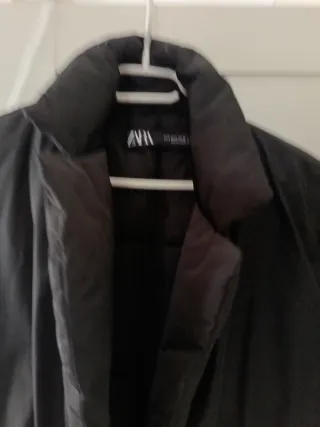 Chaleco Zara negro cinturón talla única