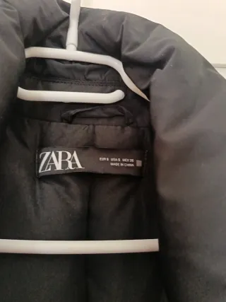 Chaleco Zara negro cinturón talla única
