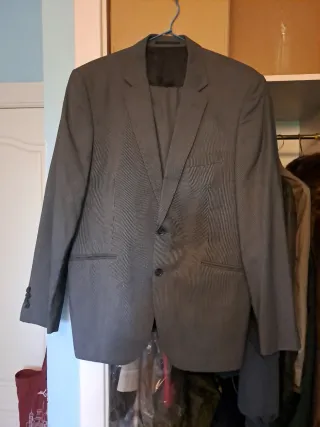 Traje de chaqueta gris caballero