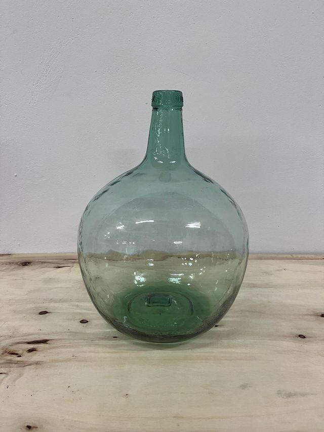 Garrafa cristal soplado azul