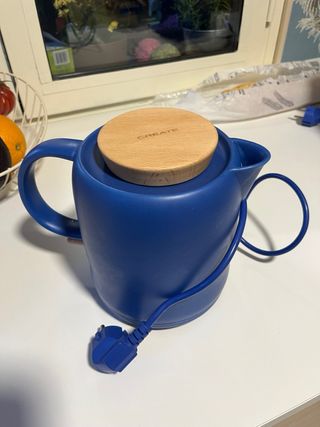 Hervidor Eléctrico Cerámica Azul 1L