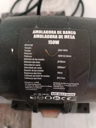 Amoladora de banco 150W