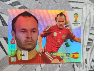 Cromo Iniesta Limited Ed Adrenalyn Mundial 2014