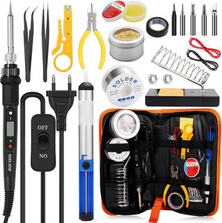 Saldatore Stagno 80W Digitale Kit Completo