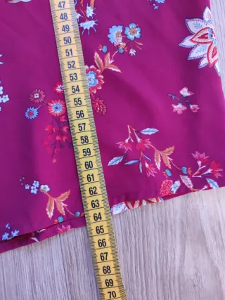 Camisa Cortefiel Estampada Flores Talla XXL