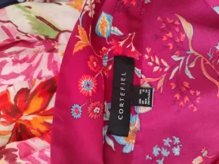 Camisa Cortefiel Estampada Flores Talla XXL