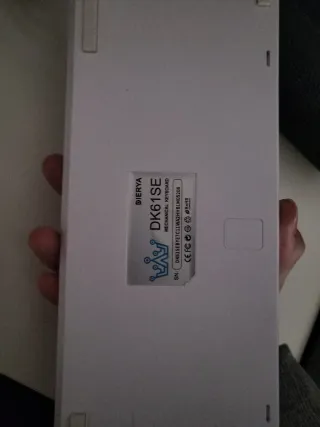 Teclado Mecánico Compacto Blanco