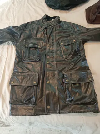 Abrigo Belstaff Cuero Talla M