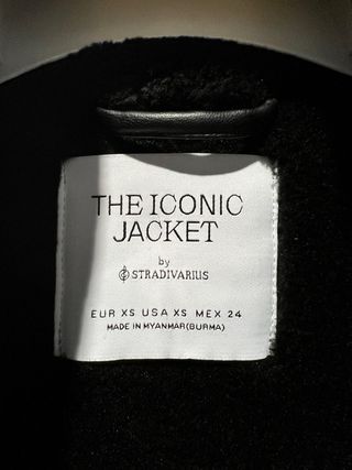 Abrigo cazadora negro