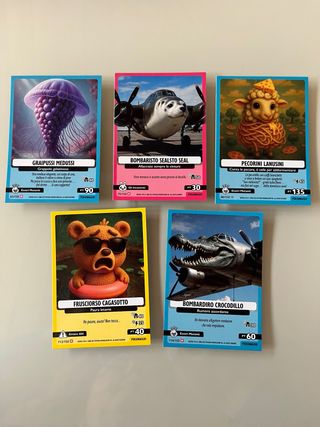 5 Carte Brainrot Universo Psichedelico