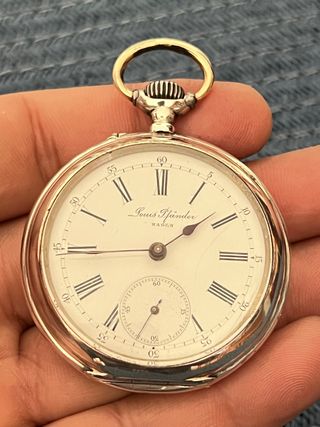 Reloj de Bolsillo Plata Cortebert Funcionando