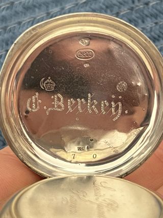 Reloj de Bolsillo Plata Cortebert Funcionando