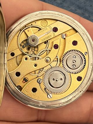 Reloj de Bolsillo Plata Cortebert Funcionando