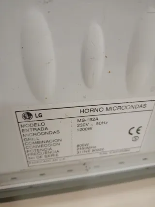 Microondas LG blanco