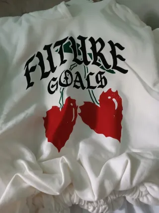 Sudadera blanca Future Goals mujer/niña