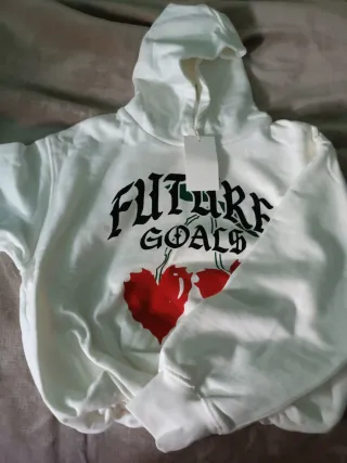 Sudadera blanca Future Goals mujer/niña
