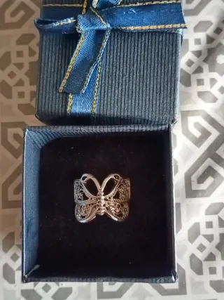 Anillo Plata Mariposa