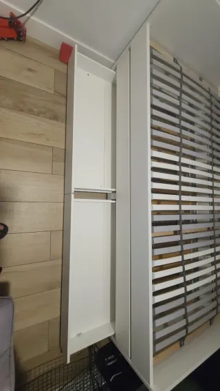 Solo cama nido, sin colchón Ikea madera, metal.