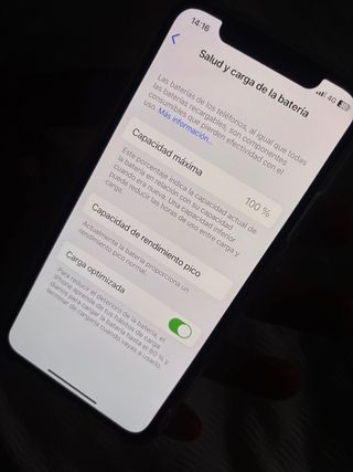 iPhone X 256GB blanco.