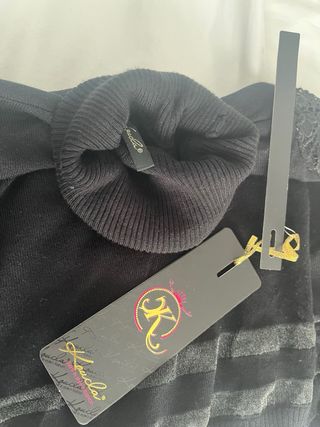 Top corto negro Denisse de,La Guapa Fashion