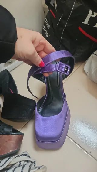 Lote Zapatos Zapatillas Tacón Plataforma y deporti