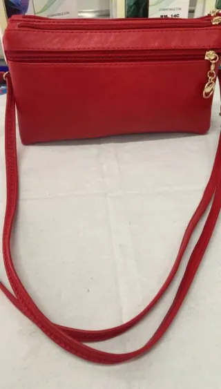 Borsa a tracolla lunga rossa