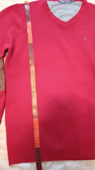 Jersey Tommy Hilfiger Rojo con Parches