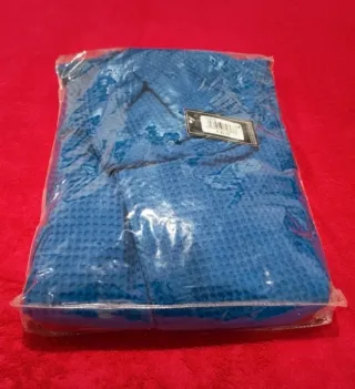 Accappatoio blu con cintura