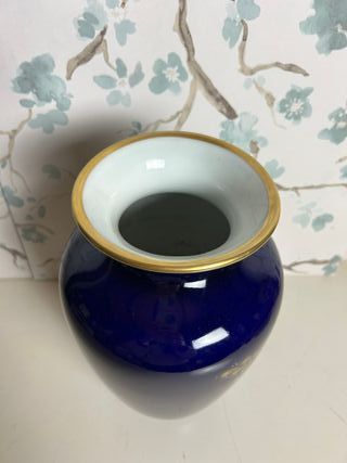 Florero Porcelana y Oro Bavaria