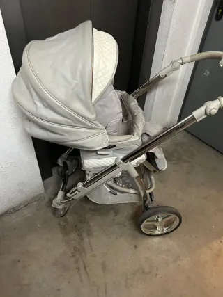 Carrito Bebecar ip-op(gris y blanco)