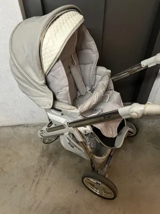 Carrito Bebecar ip-op(gris y blanco)