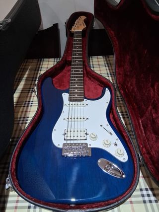 2 Chitarre Elettriche Aria con Custodia Rigida