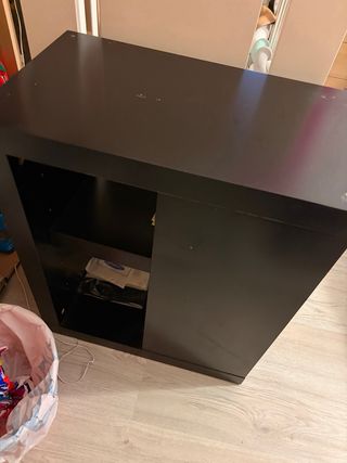 2 Cajoneras negras, soporte para mesa