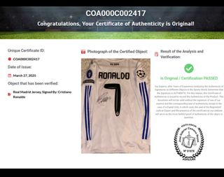 Camisa Real Madrid CR7 Assinada 2016/17
