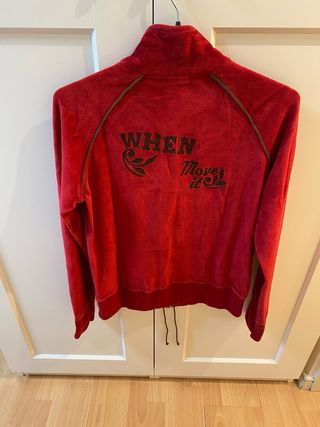 Chándal terciopelo rojo Women'secret