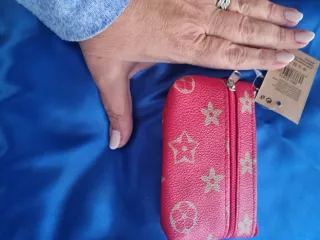 Carterita Angelina rosa con estampado