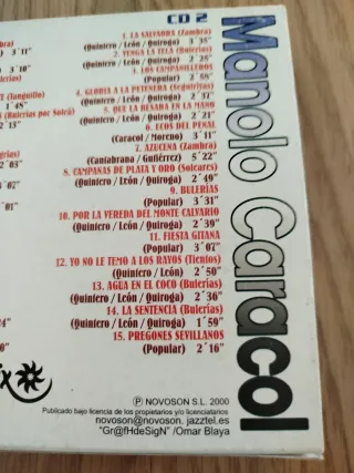 2CD Manolo Caracol Flamenco