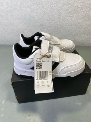 Adidas Tensaur Criança Velcro Branco
