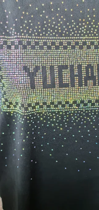 Camiseta con brillos YUCHAOYUE